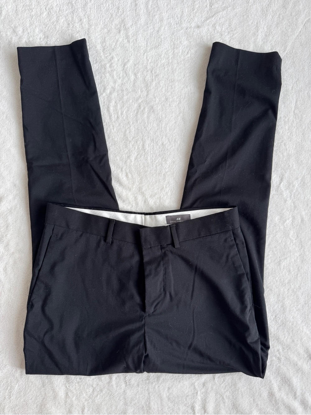 H&M - Men’s Black Dress Pants, Skinny Fit, Size 32R